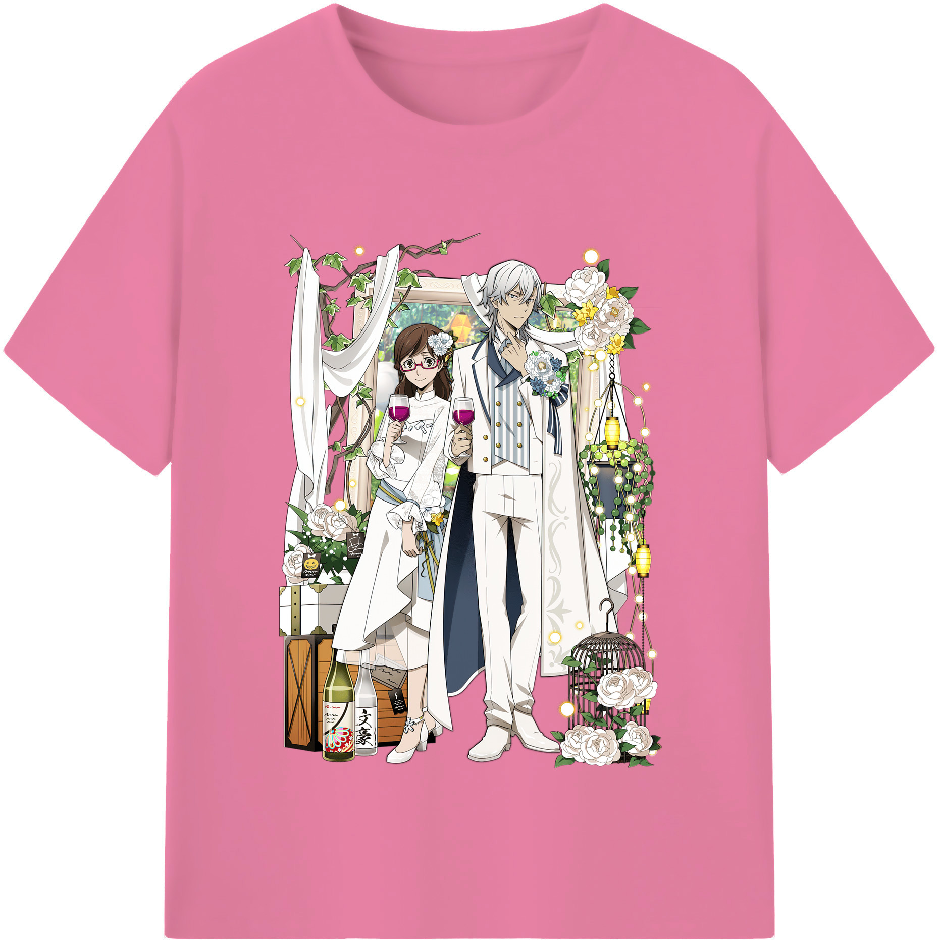 （画像用） 文豪ストレイドッグス Bungo Stray Dogs 綿100％半袖Tシャツ（フロントプリント）